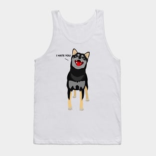 Black Shiba Inu Tank Top